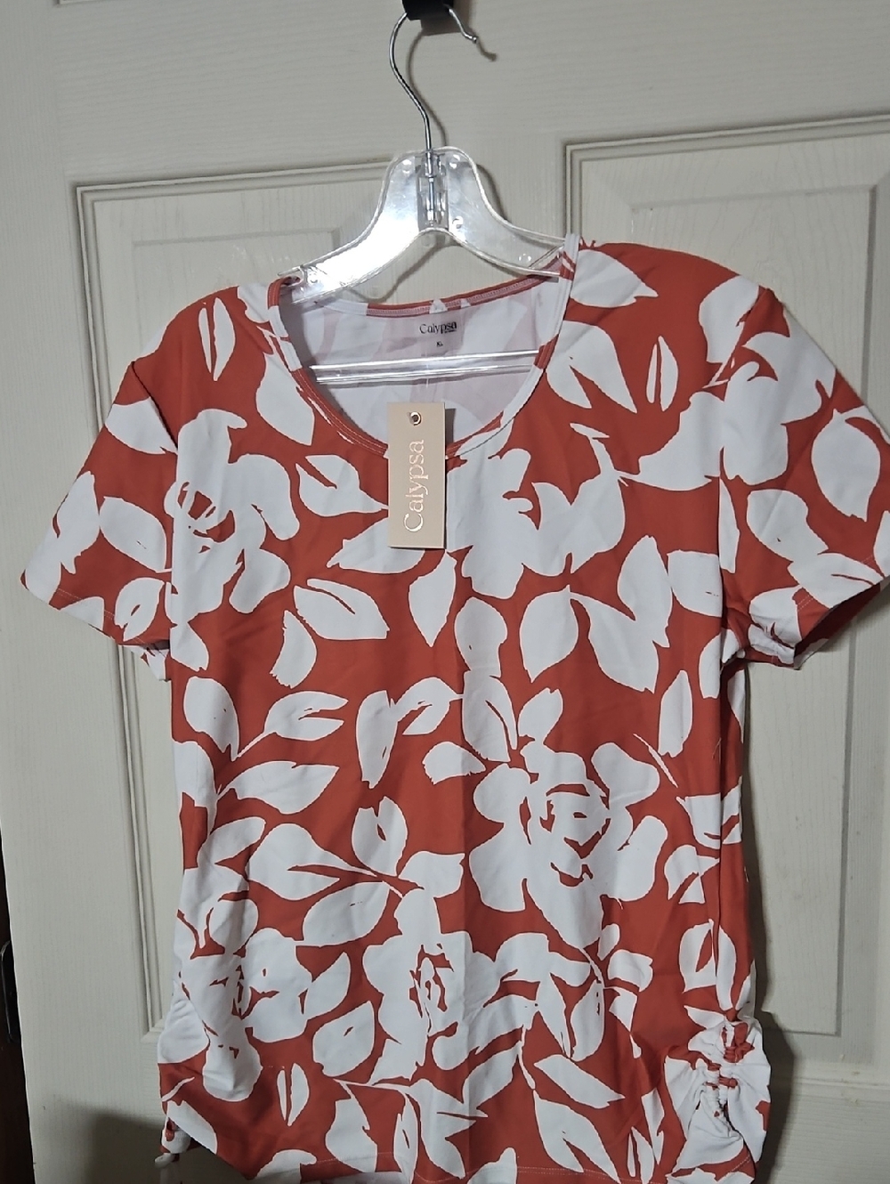 CALYPSA Adele Swim Top: RUSTY ROSE: NEW WITH TAGS: SIZE XL
